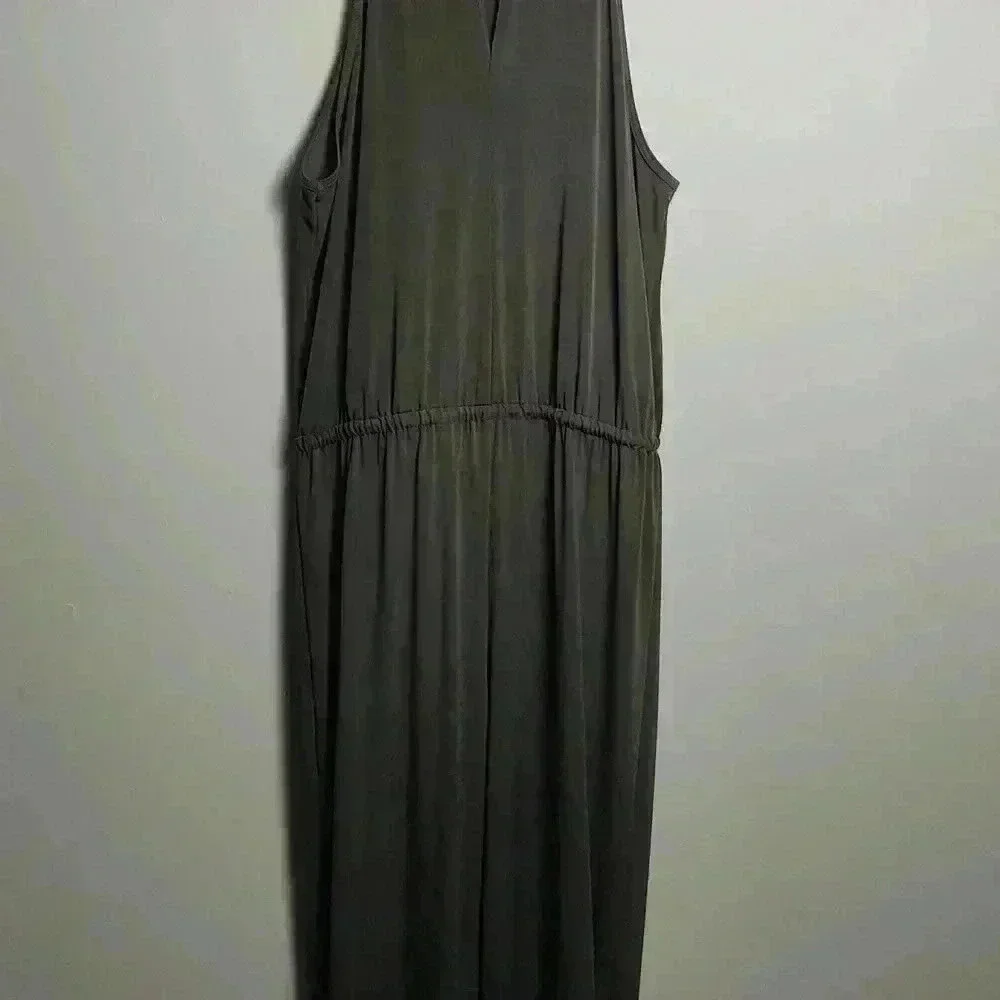 Lanston NWT Halter Sleeveless Jumpsuit in Army Green Size Large